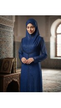 HELEN FERMUARLI KAPİŞONLU BAYAN NAMAZ ELBİSESİ BEDENLERİ: 1-2-3-4-5-6