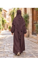 MEDİNE İPEĞİ 3 LÜ ABAYA TAKIM STANDART BEDEN