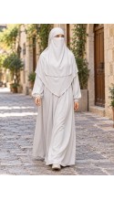 MEDİNE İPEĞİ 3 LÜ ABAYA TAKIM STANDART BEDEN