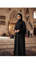 MEDİNE İPEĞİ BÜZGÜLÜ FERACE BEDENLERİ: 40-42-44-46-48-50 BEDENLERİ: 50-52-54-56-58-60